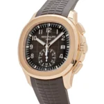 Replica Patek Philippe Aquanaut 5968R-001 Chronograph Rose Gold Brown Dial - Image 3