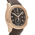 Replica Patek Philippe Aquanaut 5968R-001 Chronograph Rose Gold Brown Dial - Image 4