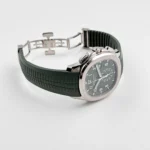 Replica Patek Philippe Aquanaut 5968G-010 Chronograph White Gold Khaki Green Dial - Image 5