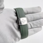 Replica Patek Philippe Aquanaut 5968G-010 Chronograph White Gold Khaki Green Dial - Image 11