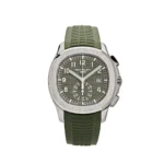 Replica Patek Philippe Aquanaut 5968G-010 Chronograph White Gold Khaki Green