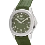 Replica Patek Philippe Aquanaut 5168G-010 'Jumbo' White Gold Khaki Green - Image 3