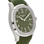 Replica Patek Philippe Aquanaut 5168G-010 'Jumbo' White Gold Khaki Green - Image 4