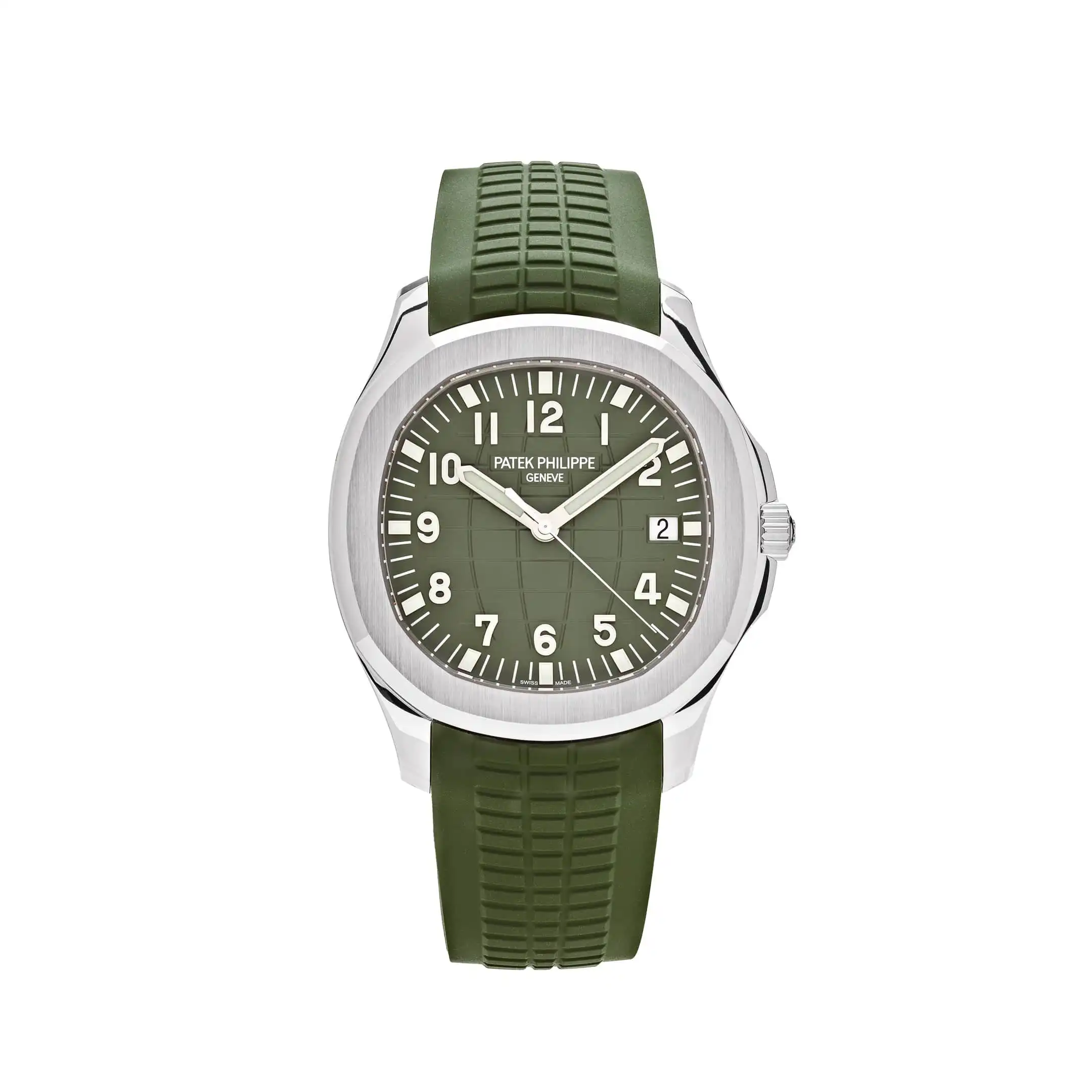 pulraf3vbfb.webp Replica Patek Philippe Aquanaut 5168G-010 'Jumbo' White Gold Khaki Green - Image 1