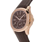 Replica Patek Philippe Aquanaut 5164R-001 'Travel Time' Brown Dial Rose Gold - Image 3