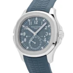 Replica Patek Philippe Aquanaut 5164G-001 'Travel Time' White Gold Blue-Gray Dial - Image 3