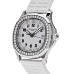 Replica Patek Philippe Aquanaut 5067A-011 Quartz Steel White Dial - Image 2