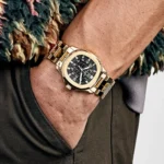 Replica Patek Philippe Aquanaut 5066/1J Yellow Gold Black Dial - Image 3