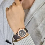 Replica Patek Philippe Aquanaut 5167R-001 Rose Gold Brown Dial - Image 2