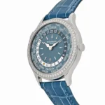 Replica Patek Philippe Complications 7130G-016 Ladies World Time l White Gold Gray-Blue Dial Diamond Bezel - Image 4