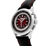 Replica Patek Philippe Complications 5930G-011 ingapore Edition World Time Flyback Chronograph White Gold Red Dial - Image 3
