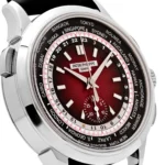 Replica Patek Philippe Complications 5930G-011 ingapore Edition World Time Flyback Chronograph White Gold Red Dial - Image 5