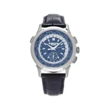 Replica Patek Philippe Complications 5930G-010 World Time Flyback Chronograph White Gold Blue Dial