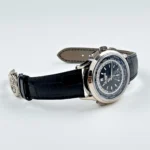 Replica Patek Philippe Complications 5930G-010 World Time Flyback Chronograph White Gold Blue Dial - Image 4