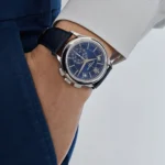 Replica Patek Philippe Complications 5905P-001 Platinum Blue Dial Annual Calen - Image 2