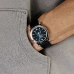 Replica Patek Philippe Complications 5396G-017 Annual Calendar Moon Phases White Gold Blue Dial - Image 2