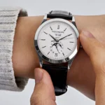 Replica Patek Philippe Complications 5396G-011 Annual Calendar Moon Phases White Gold - Image 2