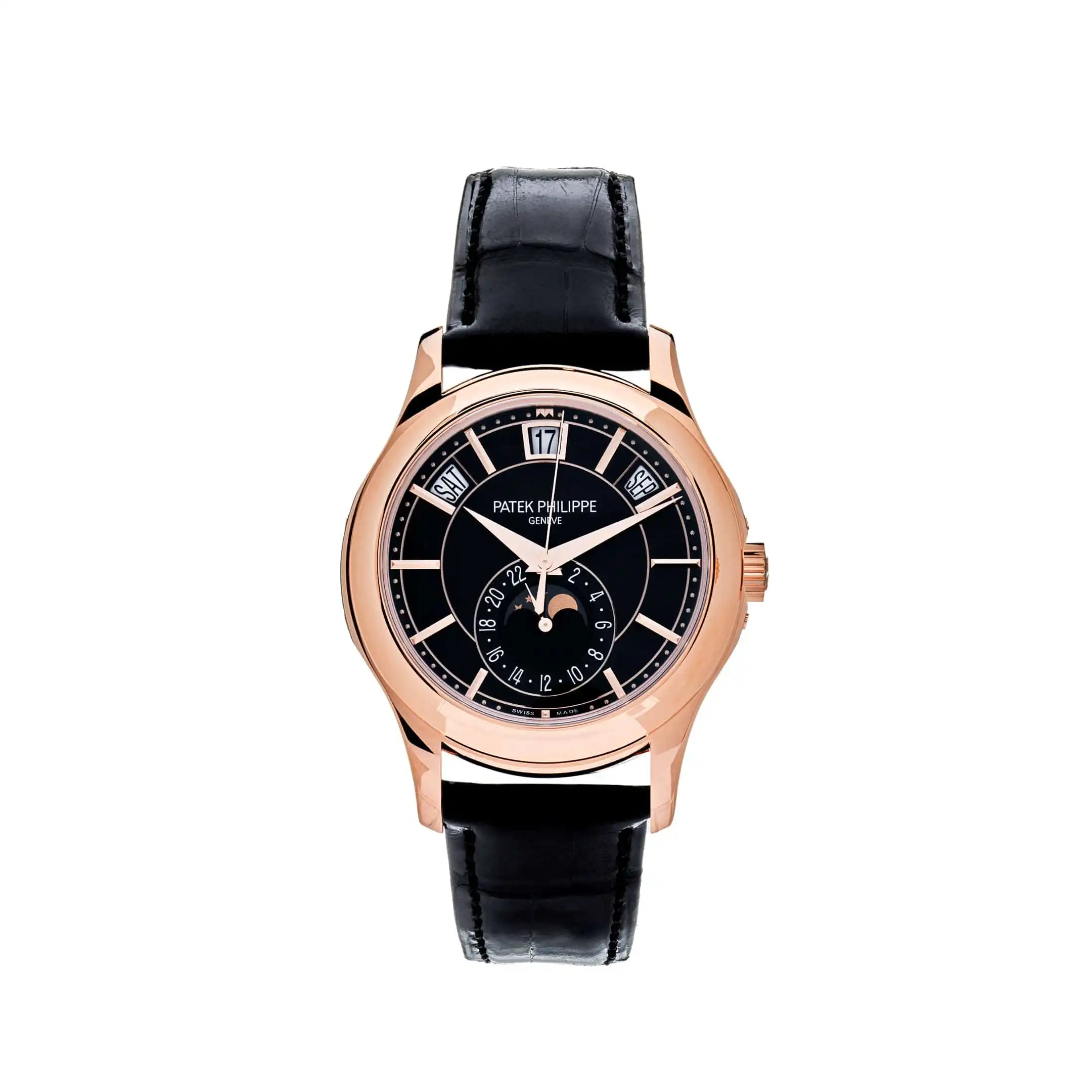 5qruiq4yhuv.webp Replica Patek Philippe Complications 5205R-010 Annual Calendar Rose Gold Black Dial - Image 1