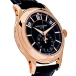 Replica Patek Philippe Complications 5205R-010 Annual Calendar Rose Gold Black Dial - Image 3