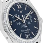 Replica Patek Philippe Complications 5147G-001 Diamond Bezel Annual Calendar Moon Phases - Image 5