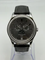 Replica Patek Philippe Complications 5146P-001 Annual Calendar Platinum Grey Dial - Image 5