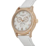 Replica Patek Philippe Complications 4948R-001 Annual Calendar Moon Phases Rose Gold Mother-of-Pearl Dial Diamond Bezel - Image 5