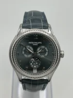 Replica Patek Philippe Complications 4947G-001 Annual Calendar White Gold Blue Dial - Image 2