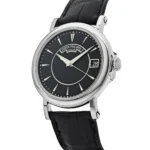 Replica Patek Philippe Calatrava 5153G-001 Date White Gold Black Dial - Image 2