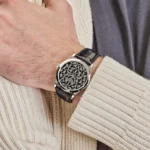 Replica Patek Philippe Calatrava 5088/100P-001 Platinum Engraved Black Dial - Image 2