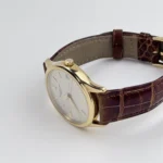 Replica Patek Philippe Calatrava 3998 Yellow Gold Cream Dial Alligator Strap (1997) - Image 3