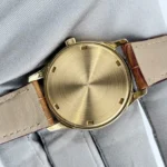 Replica Patek Philippe Calatrava 3998 Yellow Gold Cream Dial Alligator Strap (1997) - Image 11