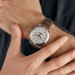 Replica Patek Philippe Grand Complications 5496P-015 Perpetual Calendar Moon Phases Platinum Silver Dial - Image 2
