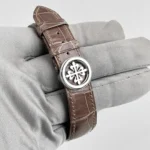 Replica Patek Philippe Grand Complications 5496P-015 Perpetual Calendar Moon Phases Platinum Silver Dial - Image 11