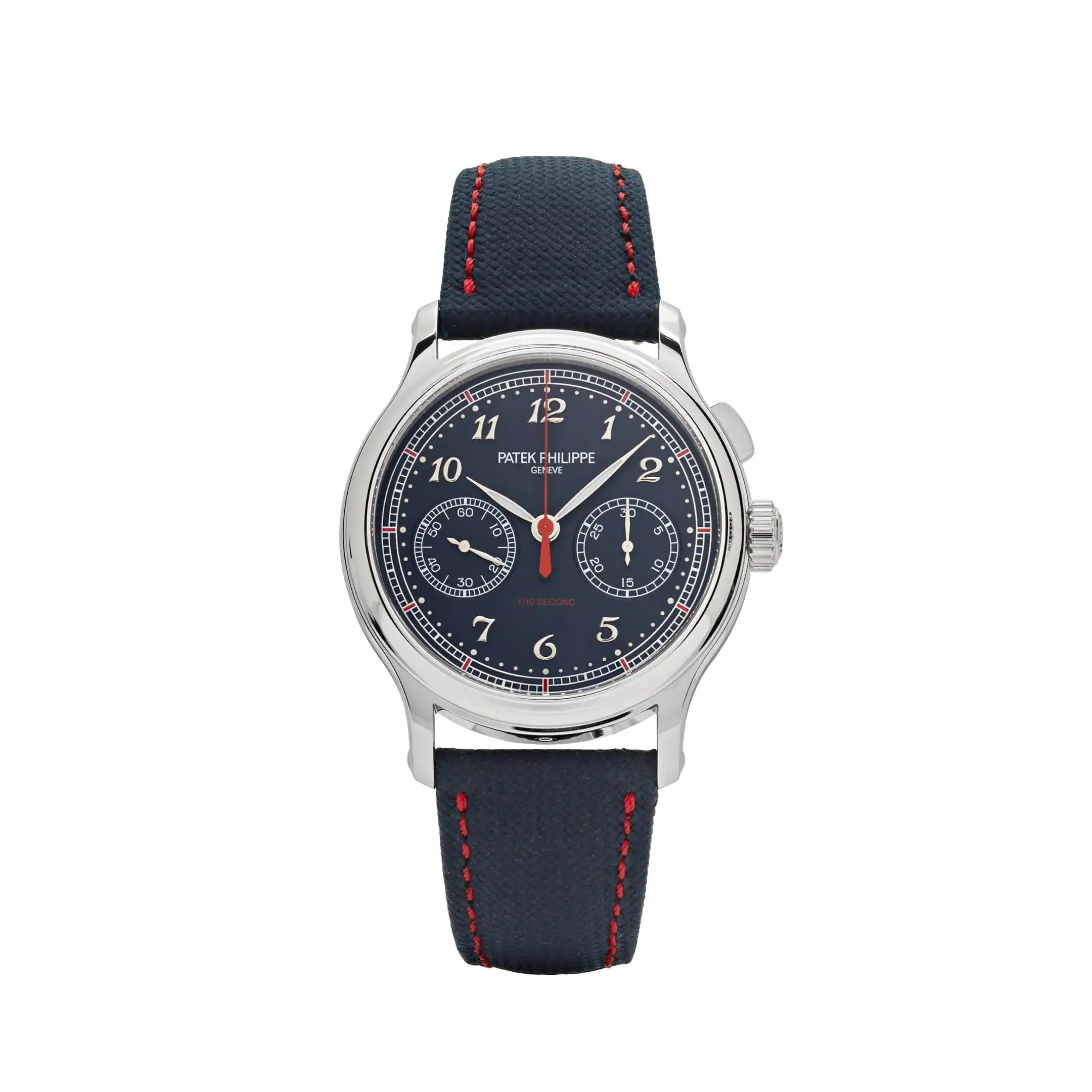 1g3s4w5fpmu.webp Replica Patek Philippe Grand Complications 5470P-001 Platinum Blue Dial - Image 1