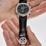 Replica Patek Philippe Grand Complications 5271P-001 Perpetual Calendar Platinum Black Dial Baguette Bezel - Image 2