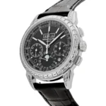 Replica Patek Philippe Grand Complications 5271P-001 Perpetual Calendar Platinum Black Dial Baguette Bezel - Image 4