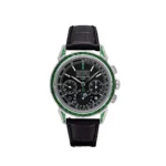 Replica Patek Philippe Grand Complications 5271/13P-001 Perpetual Calendar Moon Phases Platinum Emerald Bezel Black Dial