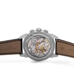 Replica Patek Philippe Grand Complications 5271/13P-001 Perpetual Calendar Moon Phases Platinum Emerald Bezel Black Dial - Image 6