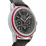 Replica Patek Philippe Grand Complications 5271/12P-001 Perpetual Calendar Platinum Black Dial Ruby Bezel - Image 4