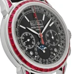 Replica Patek Philippe Grand Complications 5271/12P-001 Perpetual Calendar Platinum Black Dial Ruby Bezel - Image 5