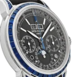 Replica Patek Philippe Grand Complications 5271/11P-001 Moon Phases Platinum Black Dial Sapphire Bezel - Image 5