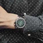 Replica Patek Philippe Grand Complications 5270P-014 Perpetual Calendar Chronograph Platinum Green Dial - Image 2