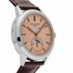 Replica Patek Philippe Grand Complications 5236P-010 In-Line Perpetual Calendar Platinum Salmon Dial - Image 4