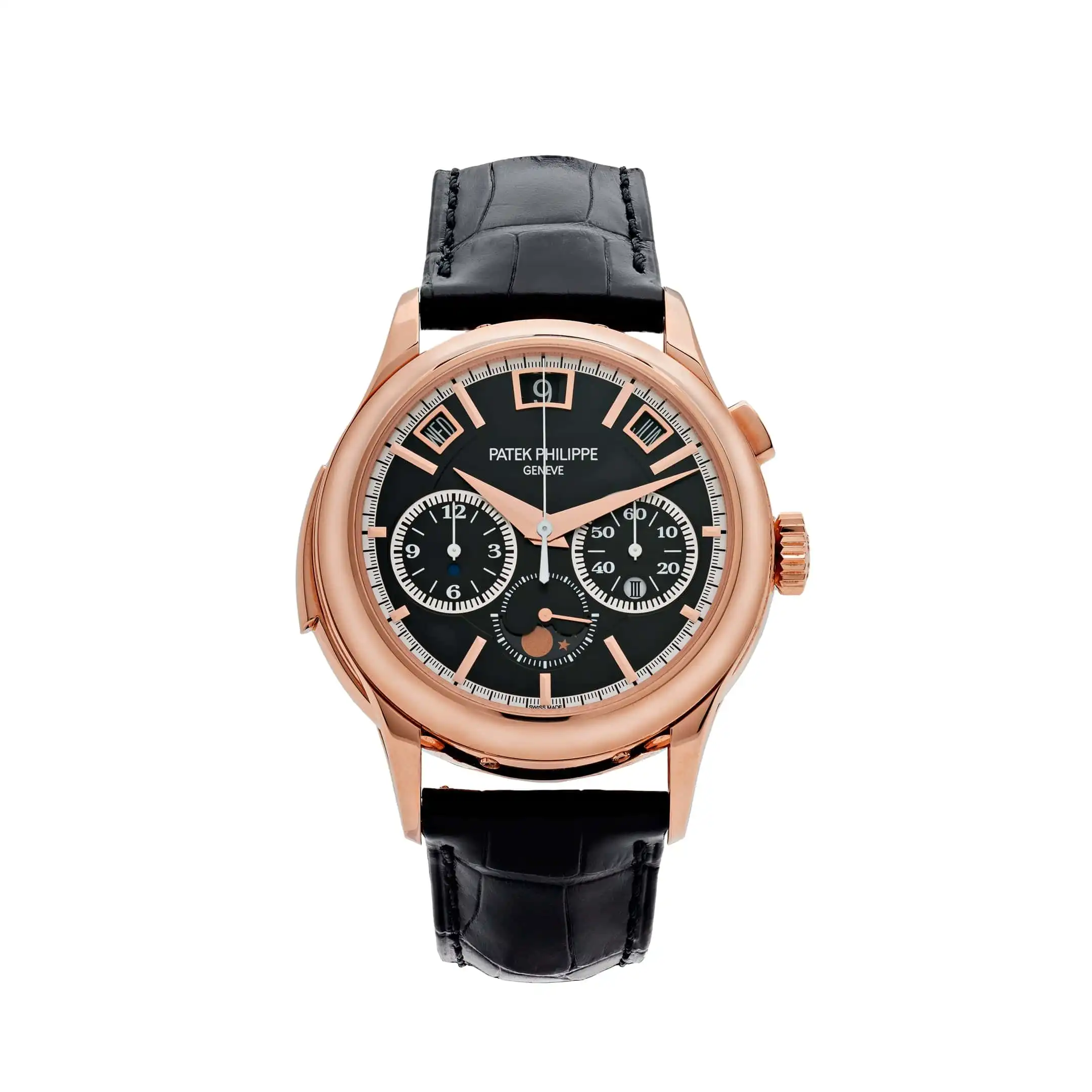sm1t0wuq1ce.webp Replica Patek Philippe Grand Complications 5208R-001 Minute Repeater Perpetual Calendar Rose Gold Black Dial - Image 1