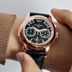 Replica Patek Philippe Grand Complications 5208R-001 Minute Repeater Perpetual Calendar Rose Gold Black Dial - Image 2