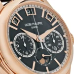 Replica Patek Philippe Grand Complications 5208R-001 Minute Repeater Perpetual Calendar Rose Gold Black Dial - Image 5