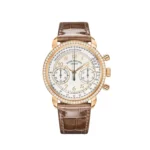 Replica Patek Philippe Chronograph 7150/250R-001 Rose Gold Silver Dial