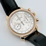 Replica Patek Philippe Chronograph 7150/250R-001 Rose Gold Silver Dial - Image 2