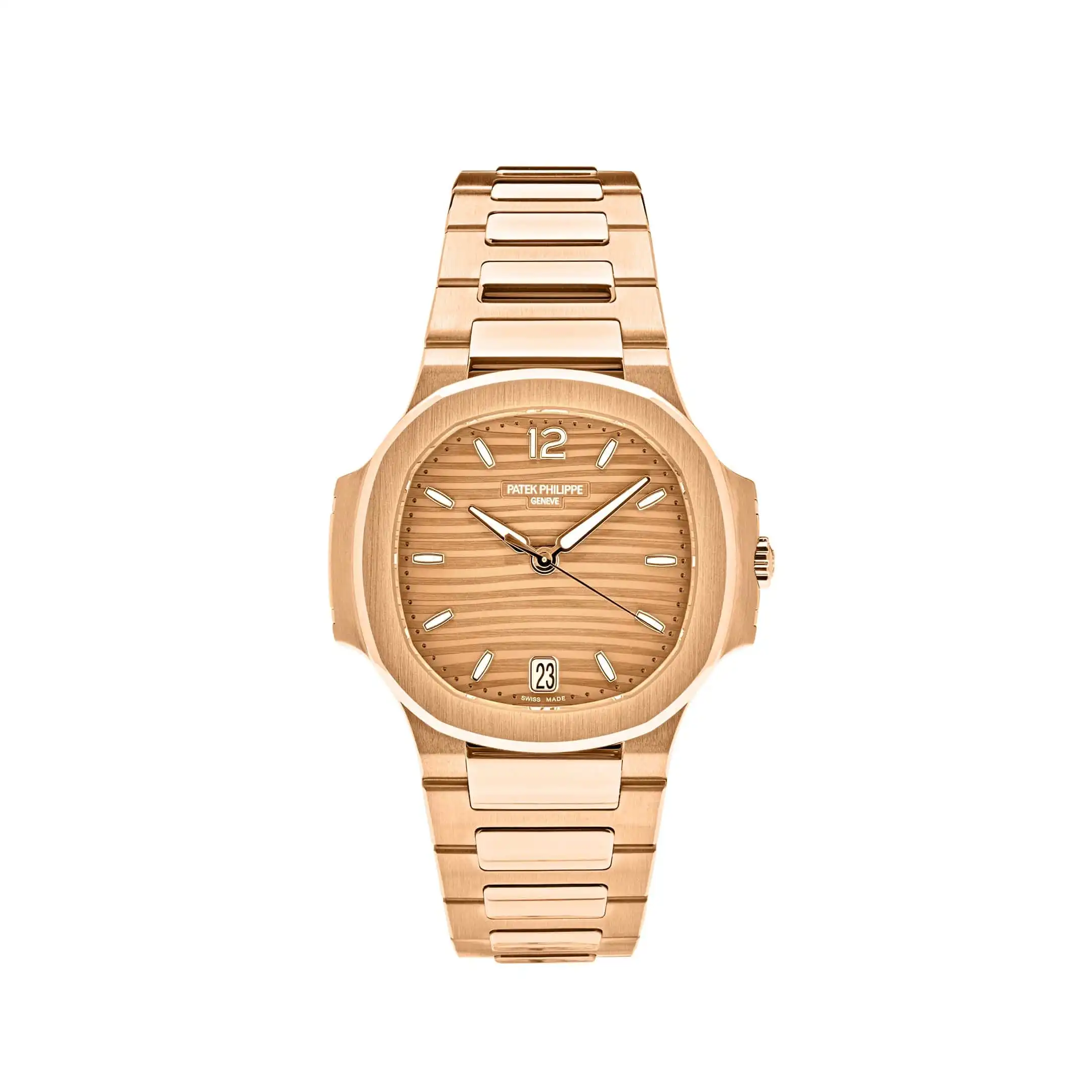 bbx3icnutfd.webp Replica Patek Philippe Nautilus 7118/1R-010 'Ladies' Date Rose Gold Champagne Golden Dial - Image 1