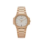 Replica Patek Philippe Nautilus 7118/1R-001 'Ladies' Automatic Rose Gold Silvery Opaline Dial